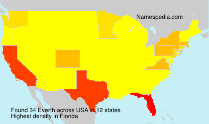 Surname Everth in USA