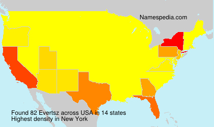 Surname Evertsz in USA Surname Evertsz in USA