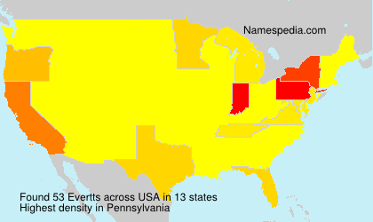 Surname Evertts in USA Surname Evertts in USA