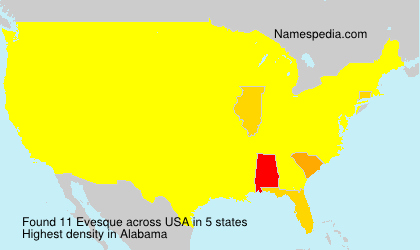 Surname Evesque in USA Surname Evesque in USA