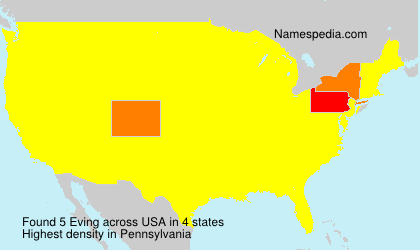 Surname Eving in USA Surname Eving in USA