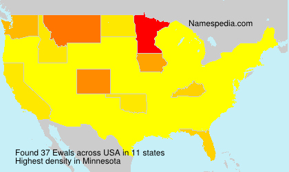 Surname Ewals in USA Surname Ewals in USA