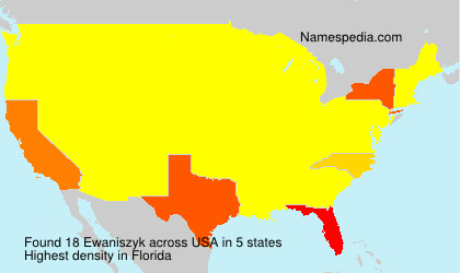 Surname Ewaniszyk in USA Surname Ewaniszyk in USA