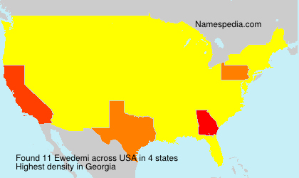 Surname Ewedemi in USA Surname Ewedemi in USA