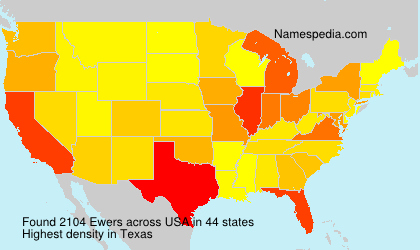 Surname Ewers in USA Surname Ewers in USA