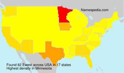 Surname Ewest in USA Surname Ewest in USA