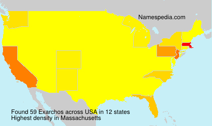 Surname Exarchos in USA