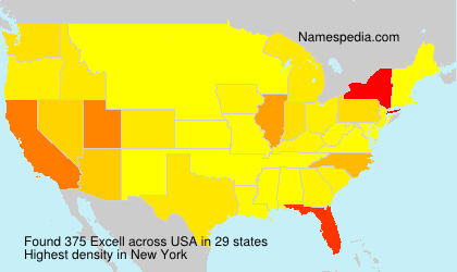 Surname Excell in USA