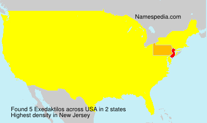 Surname Exedaktilos in USA