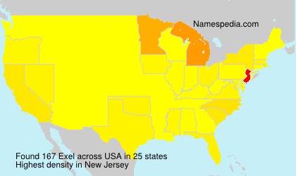 Surname Exel in USA