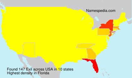 Surname Exil in USA