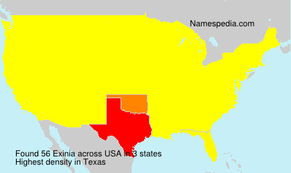 Surname Exinia in USA