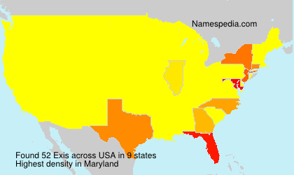Surname Exis in USA Surname Exis in USA