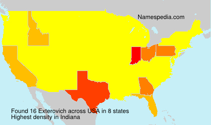 Surname Exterovich in USA Surname Exterovich in USA