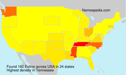 Surname Extine in USA Surname Extine in USA