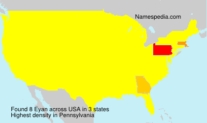 Surname Eyan in USA