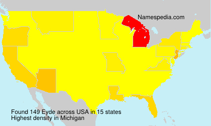 Surname Eyde in USA
