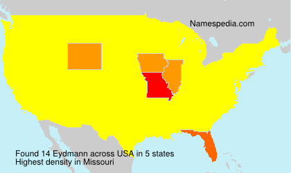 Surname Eydmann in USA