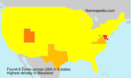 Surname Eyere in USA