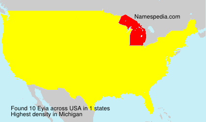 Surname Eyia in USA