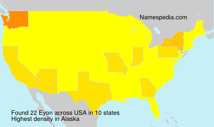 Surname Eyon in USA Surname Eyon in USA