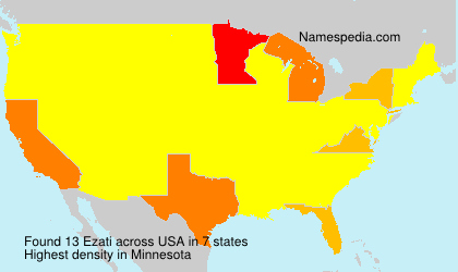 Surname Ezati in USA Surname Ezati in USA