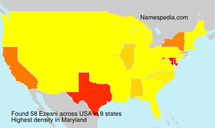 Surname Ezeani in USA