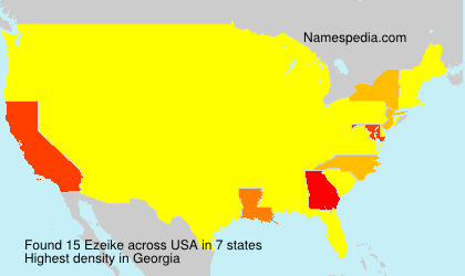 Surname Ezeike in USA