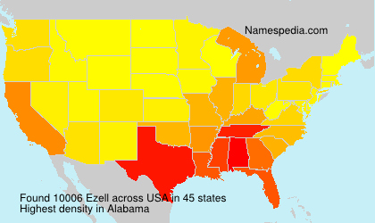 Surname Ezell in USA Surname Ezell in USA