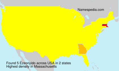 Surname Ezeonyido in USA