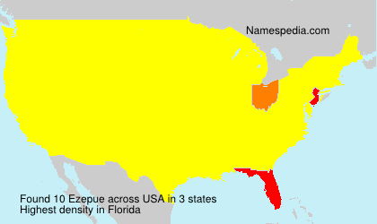 Surname Ezepue in USA