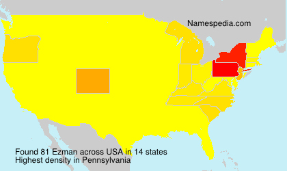 Surname Ezman in USA Surname Ezman in USA