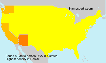 Surname Faaifo in USA Surname Faaifo in USA
