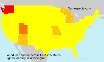 Surname Faamoe in USA Surname Faamoe in USA