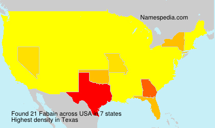 Surname Fabain in USA Surname Fabain in USA
