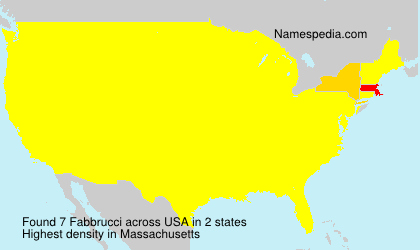 Surname Fabbrucci in USA Surname Fabbrucci in USA