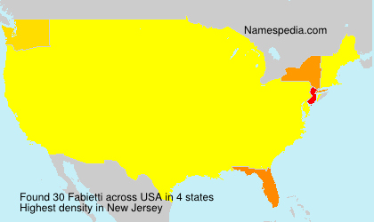 Surname Fabietti in USA Surname Fabietti in USA