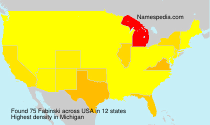 Surname Fabinski in USA Surname Fabinski in USA