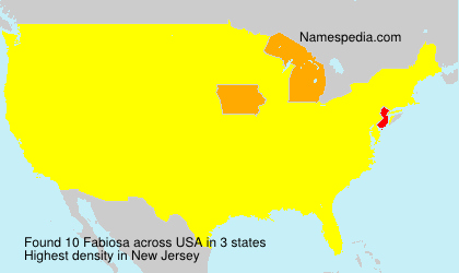 Surname Fabiosa in USA Surname Fabiosa in USA