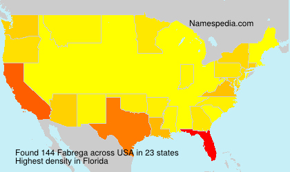 Surname Fabrega in USA Surname Fabrega in USA