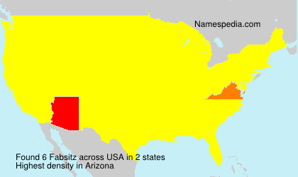 Surname Fabsitz in USA Surname Fabsitz in USA