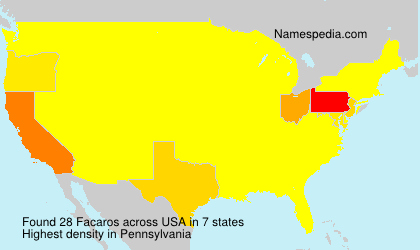 Surname Facaros in USA Surname Facaros in USA
