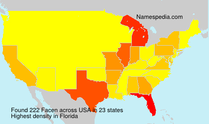 Surname Facen in USA Surname Facen in USA