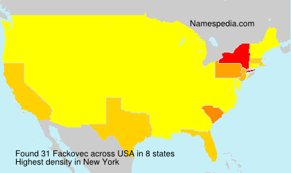 Surname Fackovec in USA Surname Fackovec in USA