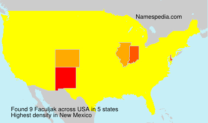 Surname Faculjak in USA Surname Faculjak in USA