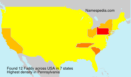 Surname Faddy in USA Surname Faddy in USA