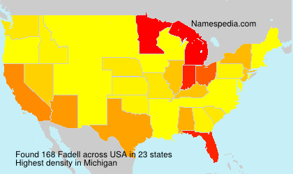 Surname Fadell in USA Surname Fadell in USA