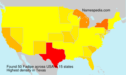 Surname Fadipe in USA Surname Fadipe in USA