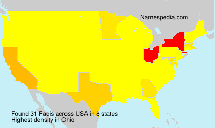 Surname Fadis in USA Surname Fadis in USA