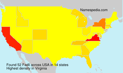 Surname Fadli in USA Surname Fadli in USA